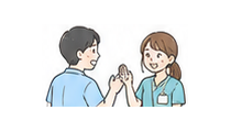一緒に働く仲間を紹介するイラスト
